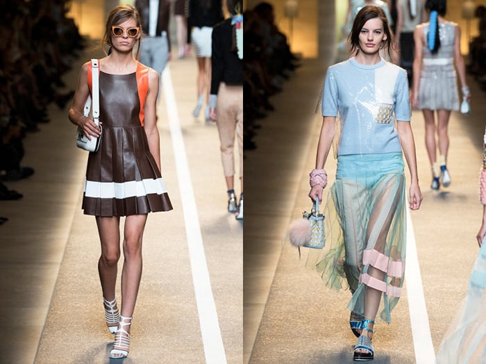 Cuero, rigor y geometría en la nueva colección de Fendi en Milán Cuero, rigor y geometría en la nueva colección de Fendi en Milán