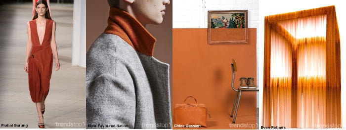 Colores tendencia de los desfiles para mujer Otoño/Invierno 2015-16 Colores tendencia de los desfiles para mujer Otoño/Invierno 2015-16
