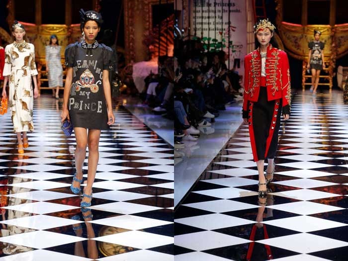Princesas de ayer y de hoy en los desfiles de moda de Milán Princesas de ayer y de hoy en los desfiles de moda de Milán