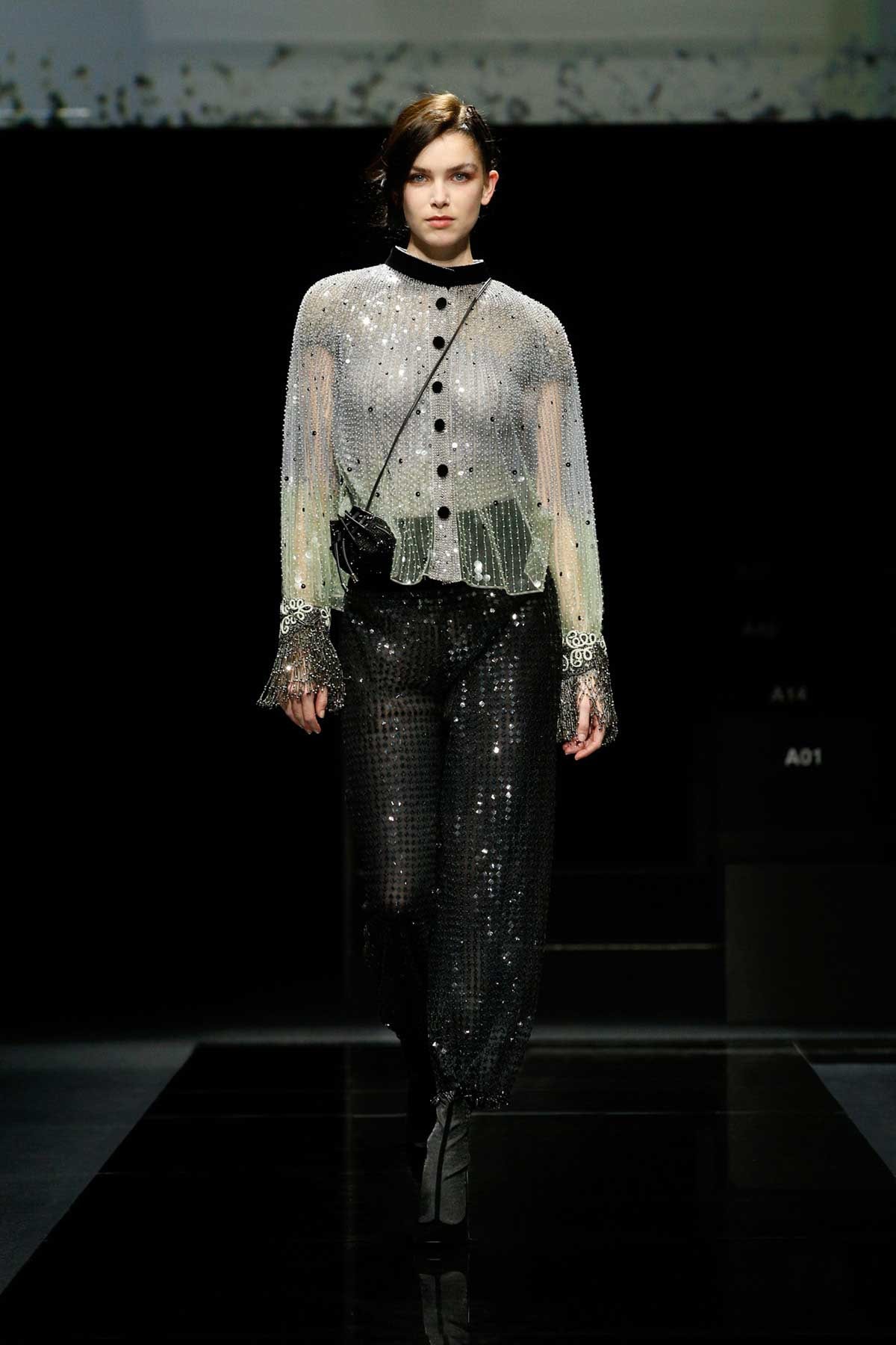 Así fue el desfile de Armani (a puerta cerrada) de Milán Así fue el desfile de Armani (a puerta cerrada) de Milán