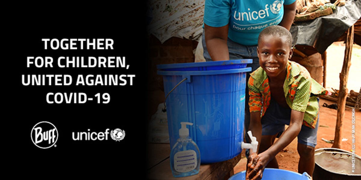 Buff lanza una colección de mascarillas solidarias y donará beneficios a favor de Unicef Buff lanza una colección de mascarillas solidarias y donará beneficios a favor de Unicef