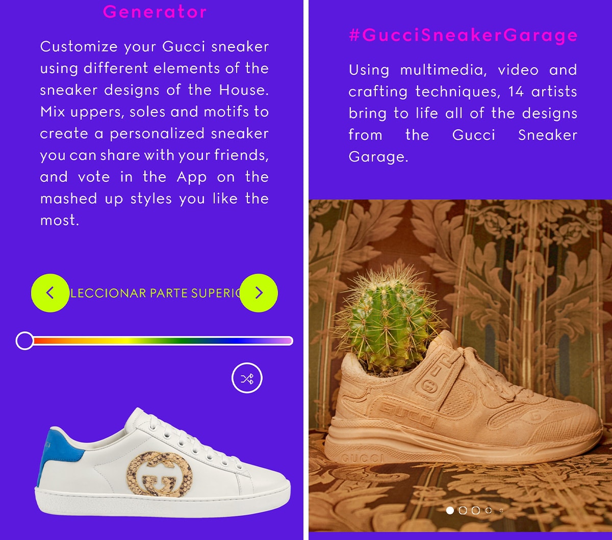 Gucci lanza sus primeras zapatillas 100 por cien virtuales Gucci lanza sus primeras zapatillas 100 por cien virtuales